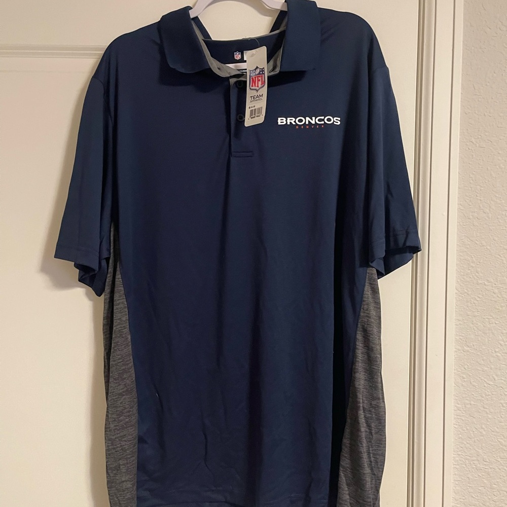 Denver Broncos golf polo shirt NFL apparel